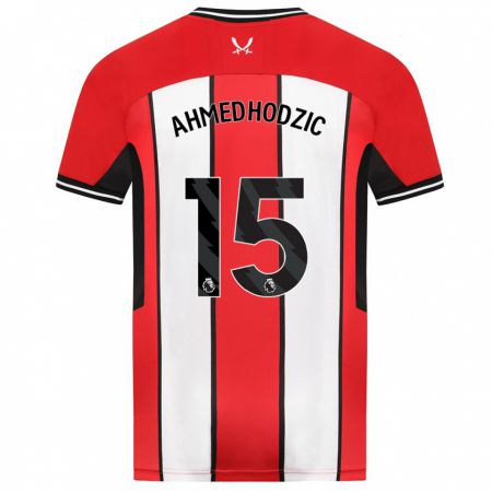 Kandiny Kinderen Anel Ahmedhodzic #15 Rood Thuisshirt Thuistenue 2023/24 T-Shirt België