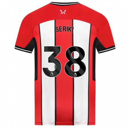 Kandiny Kinderen Femi Seriki #38 Rood Thuisshirt Thuistenue 2023/24 T-Shirt België