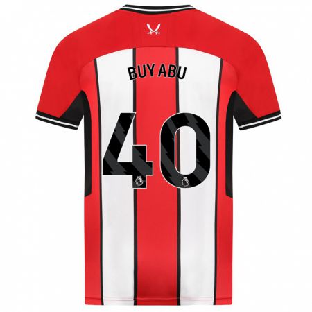 Kandiny Bambino Maglia Jili Buyabu #40 Rosso Kit Gara Home 2023/24 Maglietta