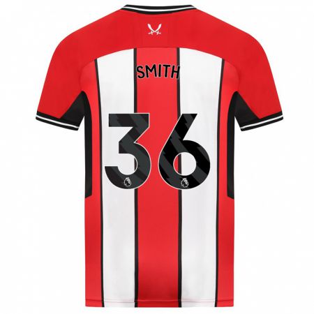 Kandiny Kinderen Joshua Smith #36 Rood Thuisshirt Thuistenue 2023/24 T-Shirt België