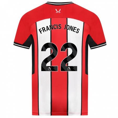 Kandiny Bambino Maglia Maria Francis-Jones #22 Rosso Kit Gara Home 2023/24 Maglietta