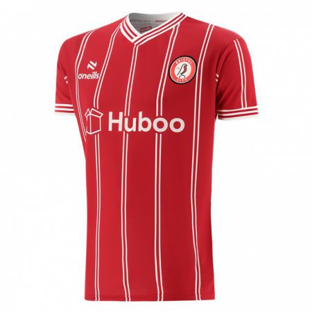 Kandiny Kinderen Raekwon Nelson #30 Rood Thuisshirt Thuistenue 2023/24 T-Shirt België