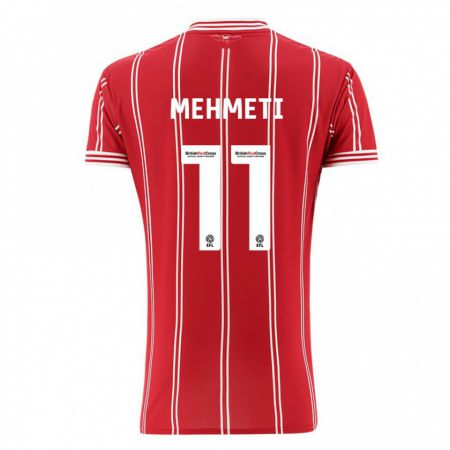 Kandiny Kinderen Anis Mehmeti #11 Rood Thuisshirt Thuistenue 2023/24 T-Shirt België