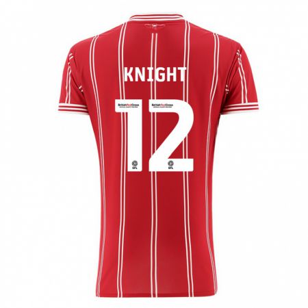 Kandiny Kinderen Jason Knight #12 Rood Thuisshirt Thuistenue 2023/24 T-Shirt België