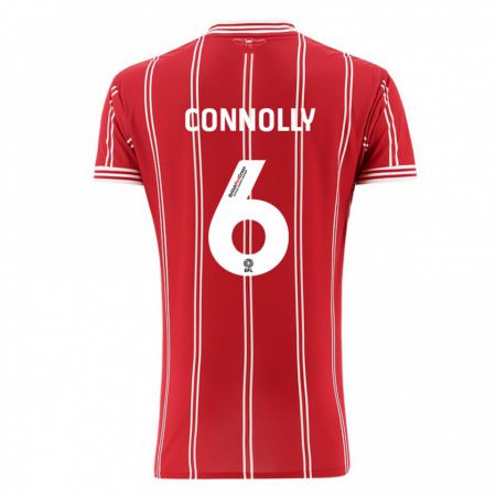 Kandiny Kinderen Megan Connolly #6 Rood Thuisshirt Thuistenue 2023/24 T-Shirt België