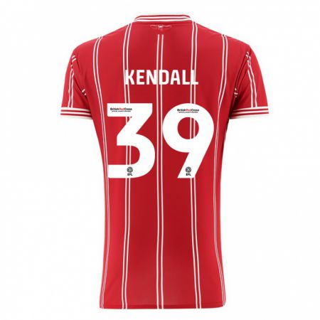 Kandiny Bambino Maglia Maya Kendall #39 Rosso Kit Gara Home 2023/24 Maglietta