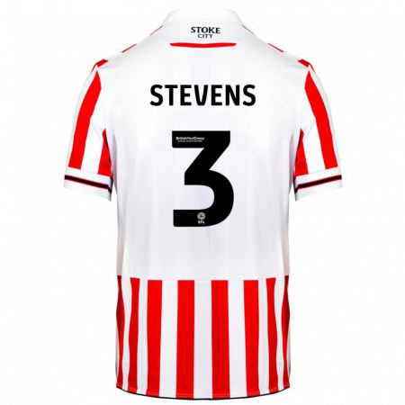 Kandiny Niño Camiseta Enda Stevens #3 Rojo Blanco 1ª Equipación 2023/24 La Camisa