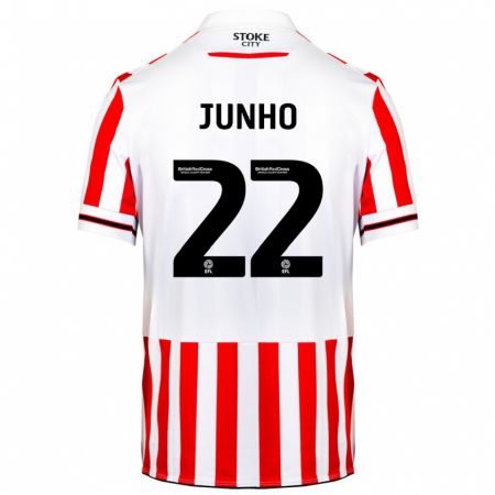 Kandiny Niño Camiseta Joon-Ho Bae #22 Rojo Blanco 1ª Equipación 2023/24 La Camisa