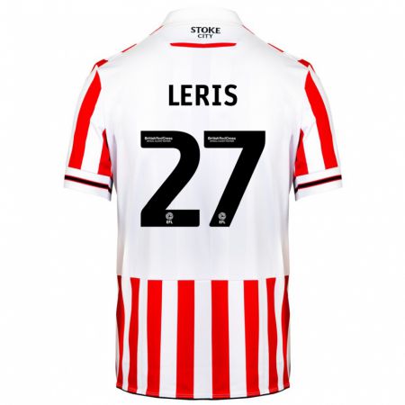 Kandiny Bambino Maglia Mehdi Léris #27 Rosso Bianco Kit Gara Home 2023/24 Maglietta