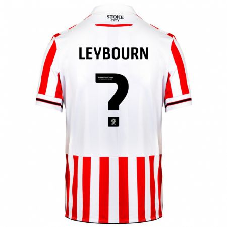 Kandiny Niño Camiseta Charlie Leybourn #0 Rojo Blanco 1ª Equipación 2023/24 La Camisa