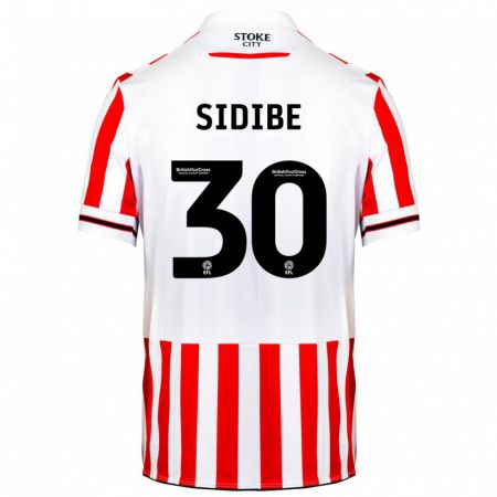 Kandiny Kinderen Souleymane Sidibe #30 Rood Wit Thuisshirt Thuistenue 2023/24 T-Shirt België