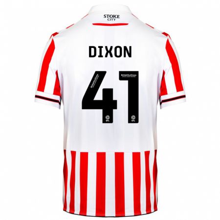 Kandiny Niño Camiseta Jaden Dixon #41 Rojo Blanco 1ª Equipación 2023/24 La Camisa