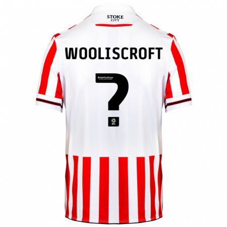 Kandiny Niño Camiseta Morgan Wooliscroft #0 Rojo Blanco 1ª Equipación 2023/24 La Camisa