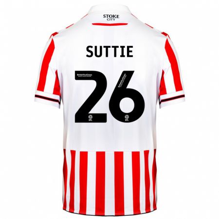 Kandiny Bambino Maglia Arabella Suttie #26 Rosso Bianco Kit Gara Home 2023/24 Maglietta