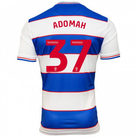 Kandiny Bambino Maglia Albert Adomah #37 Bianco Blu Kit Gara Home 2023/24 Maglietta