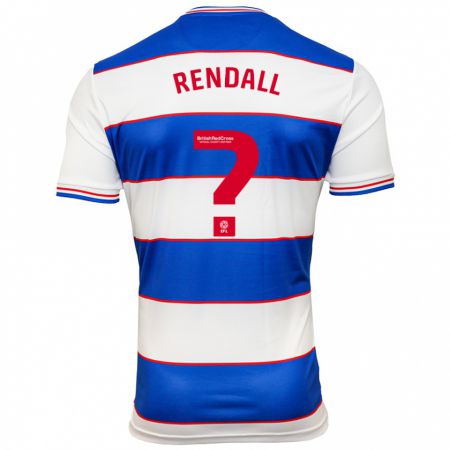 Kandiny Bambino Maglia Trent Rendall #0 Bianco Blu Kit Gara Home 2023/24 Maglietta