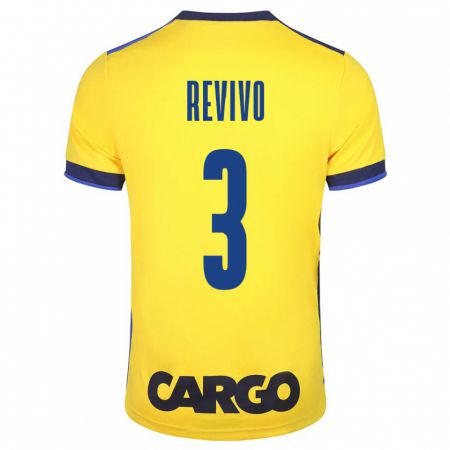 Kandiny Bambino Maglia Roy Revivo #3 Giallo Kit Gara Home 2023/24 Maglietta