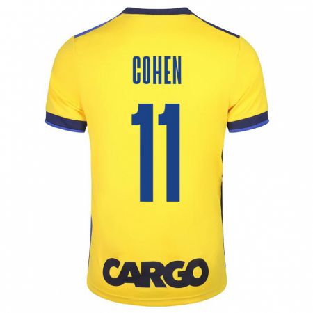 Kandiny Bambino Maglia Yonatan Cohen #11 Giallo Kit Gara Home 2023/24 Maglietta