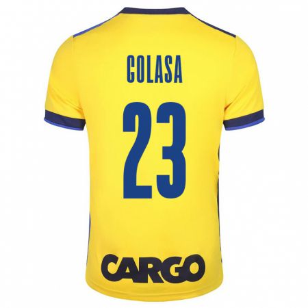 Kandiny Bambino Maglia Eyal Golasa #23 Giallo Kit Gara Home 2023/24 Maglietta