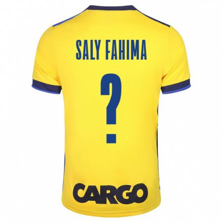 Kandiny Bambino Maglia Israel Saly Fahima #0 Giallo Kit Gara Home 2023/24 Maglietta