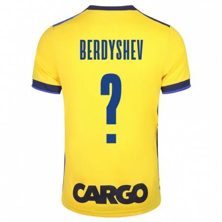 Kandiny Bambino Maglia Tikhon Berdyshev #0 Giallo Kit Gara Home 2023/24 Maglietta