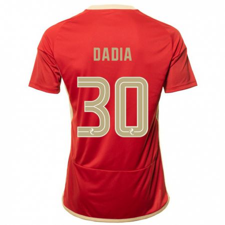 Kandiny Kinderen Or Dadia #30 Rood Thuisshirt Thuistenue 2023/24 T-Shirt België