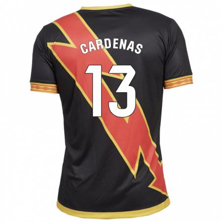 Kandiny Bambino Maglia Dani Cárdenas #13 Nero Kit Gara Away 2023/24 Maglietta