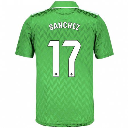 Kandiny Bambino Maglia Rodri Sánchez #17 Verde Kit Gara Away 2023/24 Maglietta