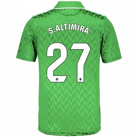 Kandiny Bambino Maglia Sergi Altimira #27 Verde Kit Gara Away 2023/24 Maglietta