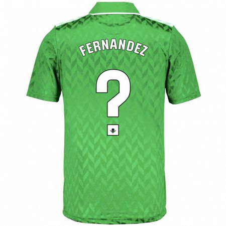 Kandiny Bambino Maglia Marcos Fernández #0 Verde Kit Gara Away 2023/24 Maglietta