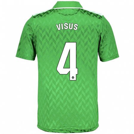 Kandiny Bambino Maglia Ricardo Visus #4 Verde Kit Gara Away 2023/24 Maglietta