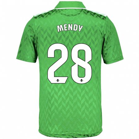 Kandiny Bambino Maglia Nobel Mendy #28 Verde Kit Gara Away 2023/24 Maglietta