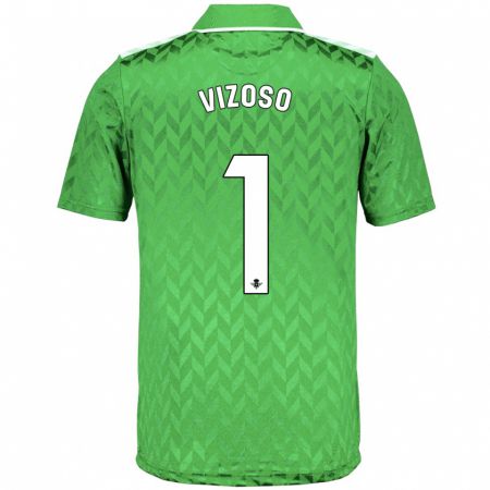 Kandiny Bambino Maglia Paula Vizoso Prieto #1 Verde Kit Gara Away 2023/24 Maglietta