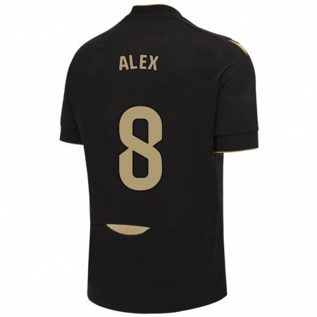 Kandiny Bambino Maglia Álex Fernández #8 Nero Kit Gara Away 2023/24 Maglietta