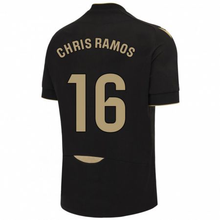 Kandiny Kinder Chris Ramos #16 Schwarz Auswärtstrikot Trikot 2023/24 T-Shirt Österreich