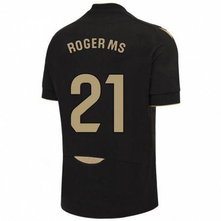 Kandiny Bambino Maglia Roger Martí #21 Nero Kit Gara Away 2023/24 Maglietta