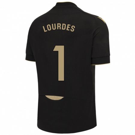 Kandiny Bambino Maglia Lourdes #1 Nero Kit Gara Away 2023/24 Maglietta