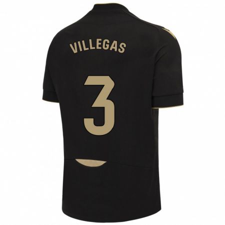 Kandiny Bambino Maglia Virginia Villegas Rico #3 Nero Kit Gara Away 2023/24 Maglietta