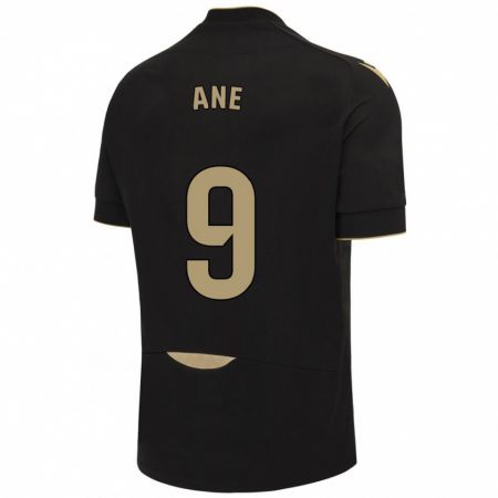 Kandiny Bambino Maglia Ane López De Heredia Alcelay #9 Nero Kit Gara Away 2023/24 Maglietta