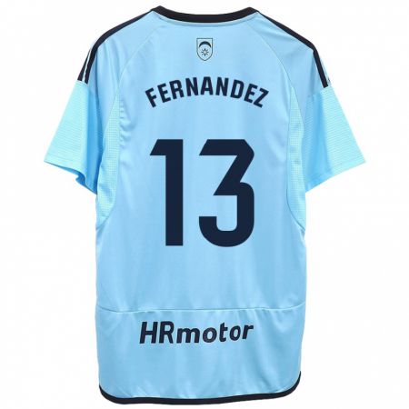 Kandiny Kinderen Aitor Fernández #13 Blauw Uitshirt Uittenue 2023/24 T-Shirt België