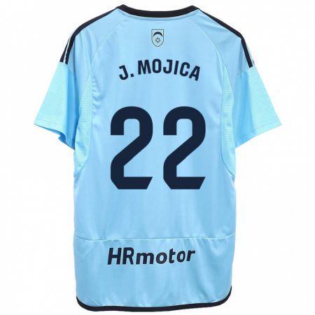 Kandiny Niño Camiseta Johan Mojica #22 Azul 2ª Equipación 2023/24 La Camisa