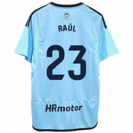 Kandiny Kinder Raúl García #23 Blau Auswärtstrikot Trikot 2023/24 T-Shirt Österreich