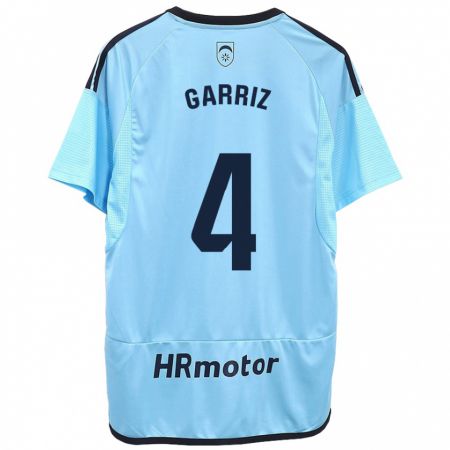 Kandiny Bambino Maglia Ibaider Garriz #4 Blu Kit Gara Away 2023/24 Maglietta