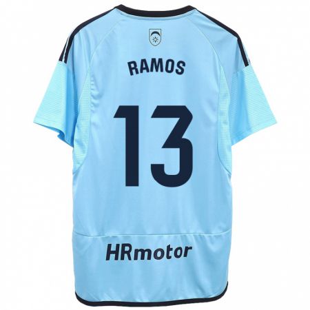 Kandiny Bambino Maglia Darío Ramos #13 Blu Kit Gara Away 2023/24 Maglietta