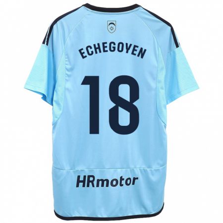 Kandiny Bambino Maglia Mauro Echegoyen #18 Blu Kit Gara Away 2023/24 Maglietta