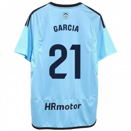 Kandiny Bambino Maglia Jon García #21 Blu Kit Gara Away 2023/24 Maglietta