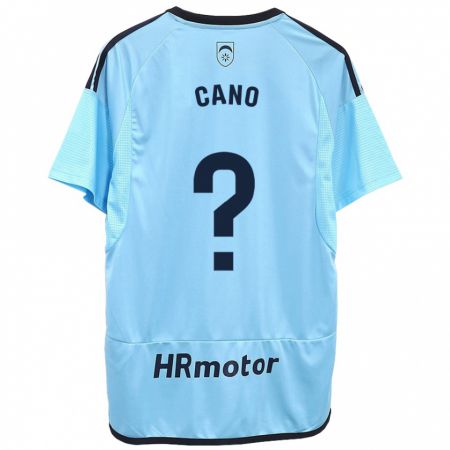 Kandiny Bambino Maglia Javi Caño #0 Blu Kit Gara Away 2023/24 Maglietta