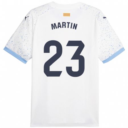 Kandiny Niño Camiseta Iván Martín #23 Blanco 2ª Equipación 2023/24 La Camisa