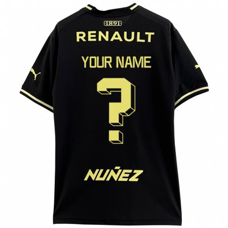 Kandiny Bambino Maglia Il Tuo Nome #0 Nero Kit Gara Away 2023/24 Maglietta