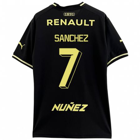 Kandiny Bambino Maglia Carlos Sánchez #7 Nero Kit Gara Away 2023/24 Maglietta